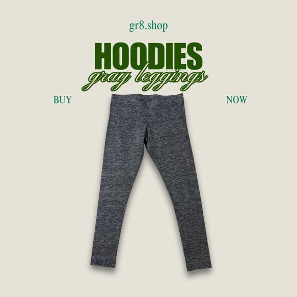 Hoodies Gray Heather Leggings Womens S Activewear Soft Stretchy Casual - Picture 1 of 5